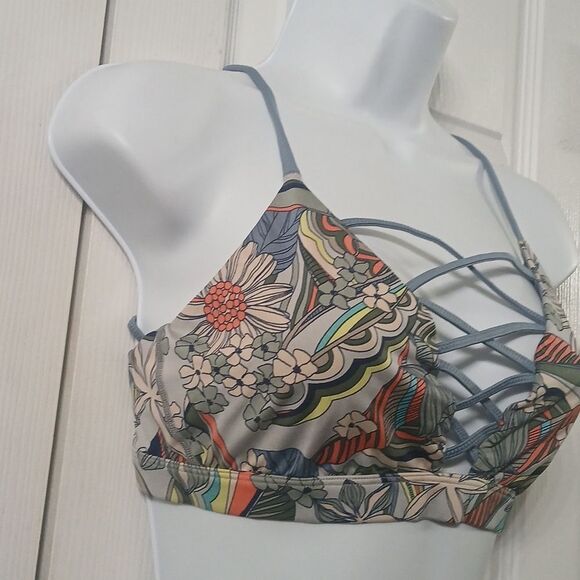 Victoria's  Secret Victoria Sport floral print sports bra Sz L EUC - Picture 3 of 6